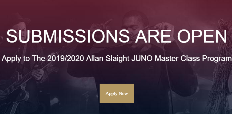 Applications Open for Allan Slaight Juno Master Class